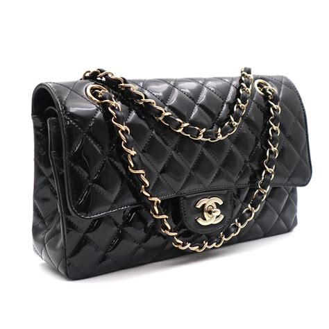 chanel black classic quilted shoulder handbag|chanel classic black bag price.